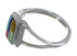 Southwestern Genuine Sterling Silver Multicolor Inlay Jewelry Ring Size 6-3/4 QX75958